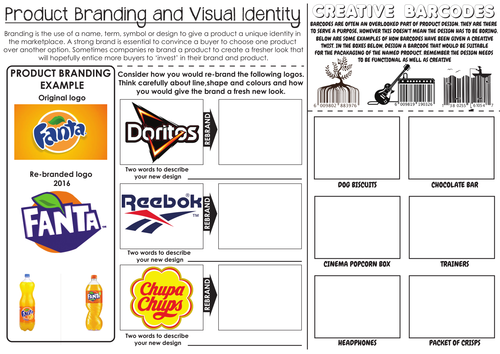 Graphic Design Worksheets Set Of 3 Teaching Resources