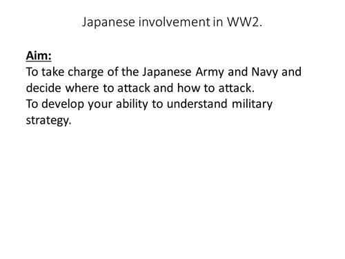 WW2 and the expanding Japanese Empire