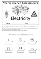 Year 6 Science Assessment: Electricity + Revision Sheet/Poster ...