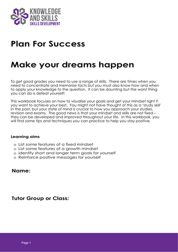 Plan for Success: Make Your Dreams Happen