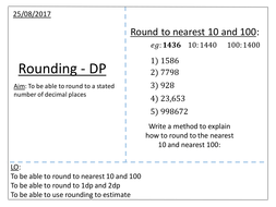 Rounding decimals | Teaching Resources
