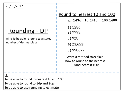 Rounding Decimals Teaching Resources