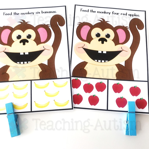 Feed the Monkey Instruction Task Cards | Teaching Resources