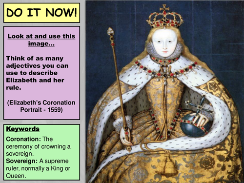 L1 Elizabeth I Background (Edexcel 9-1) | Teaching Resources