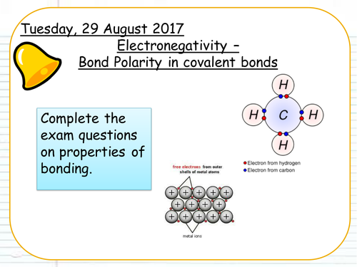 New AQA AS Electronegativity and bond polarity | Teaching Resources