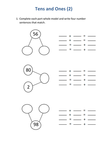 Year 2 - Place Value - Week 1 - Count & Represent Numbers to 100, Tens ...