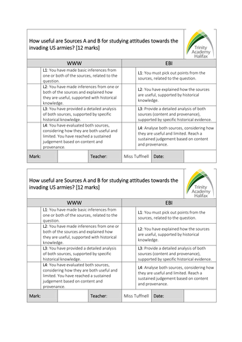 AQA GCSE History - Conflict in Asia - Section 2 - L4 Vietcong 12 mark question