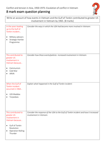AQA GCSE History - Conflict in Asia - Vietnam | Teaching Resources