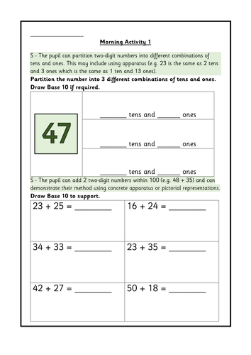 Year 2 Working at Standard Gathering Evidence Sheets