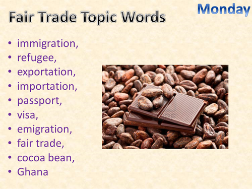 Fair Trade Spelling Lessons | Teaching Resources