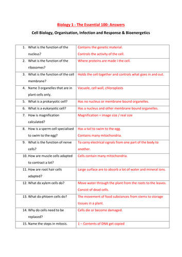 experiment questions biology gcse