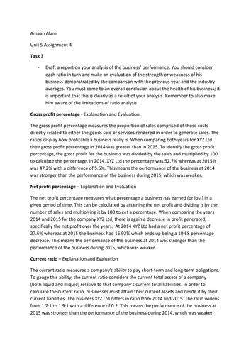 btec level 3 business unit 5 assignment 2