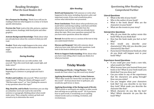 Reading Strategies