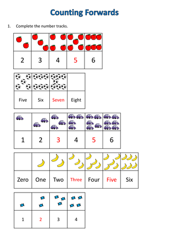 Year 1 - Place Value - Week 2 - Counting Forwards, Backward and ...