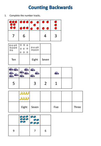 Year 1 - Place Value - Week 2 - Counting Forwards, Backward and ...