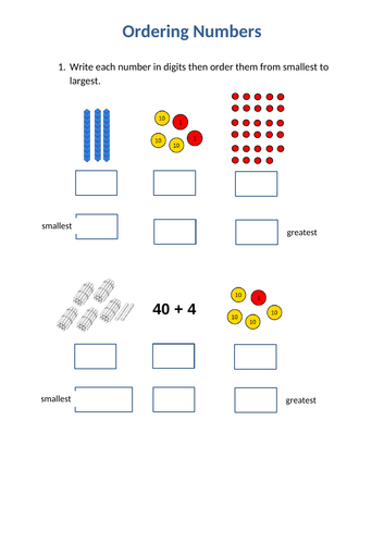 Year 2 - Place Value - Week 2 - Comparing & Ordering Numbers and ...