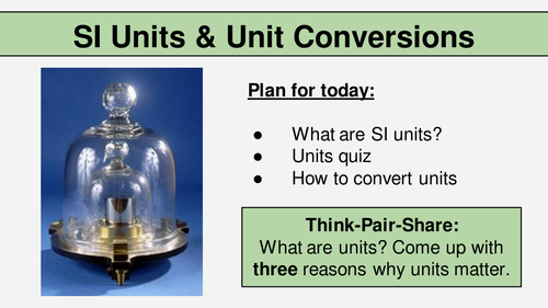 KS4 Lesson: SI Units and Unit Conversions