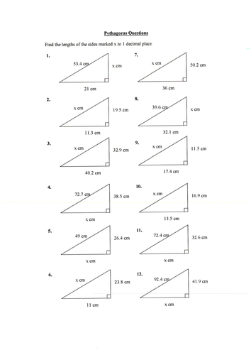 Set of resources on Pythagoras' theorem | Teaching Resources