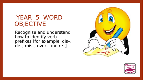 Year 5 Verb Prefixes: PPT Lesson and Assessment