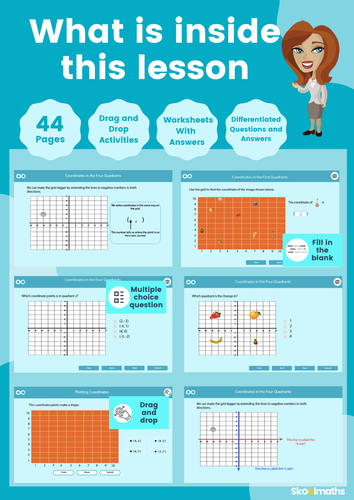 Coordinates - Year 6 Digital Lesson and Activities | Teaching Resources