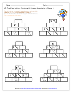 KS2 Y4 Add and Subtract Fractions - Differentiated Worksheets and ...