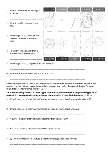 New 9-1 AQA GCSE Biology B1 Eukaryotic and Prokaryotic Cells | Teaching ...