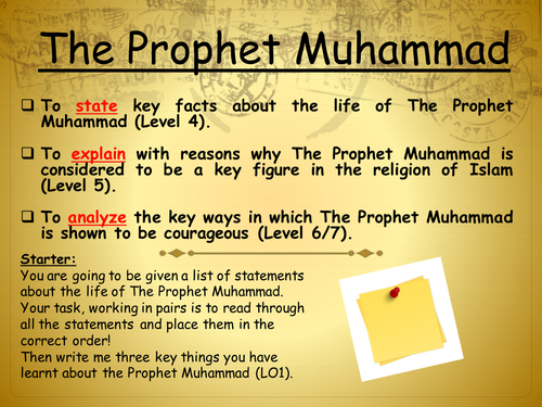 The life of the Prophet Muhammad PBUH | Teaching Resources