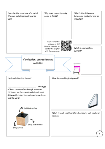 Bitesize Energy revision - Conduction, convection and radiation