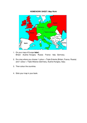 First World War - Lesson 1 -5 most powerful countries in Europe in 1914 ...