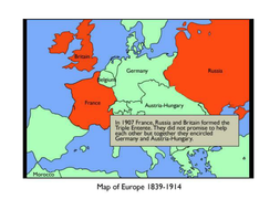 First World War - Lesson 1 -5 most powerful countries in Europe in 1914 ...