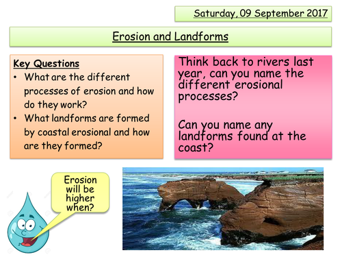 Erosional Landforms - Coasts