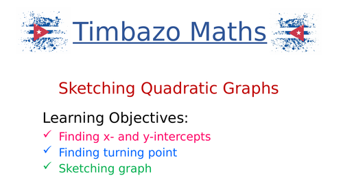 Sketching Quadratic Graphs