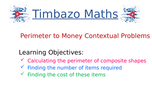 Perimeter to Money Contextual Problems