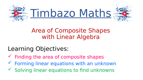 Problems of Area and Algebra (Linear)