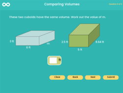 Volume of Cubes & Cuboids - Year 6, Key stage 2 (US 5th grade) by