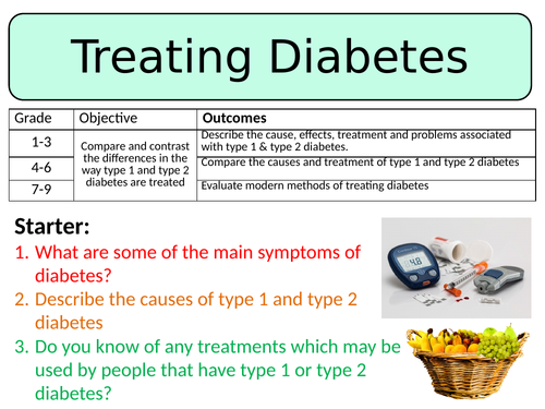 NEW AQA GCSE Trilogy (2016) Biology - Treating diabetes