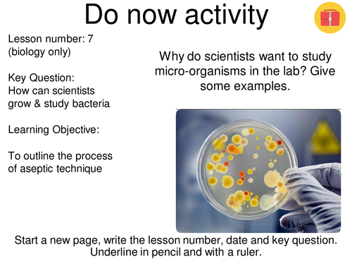 Culturing bacteria (Aseptic technique) - NEW AQA GCSE