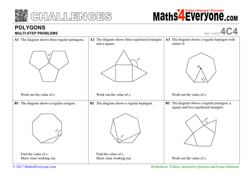 problem solving angles in polygons