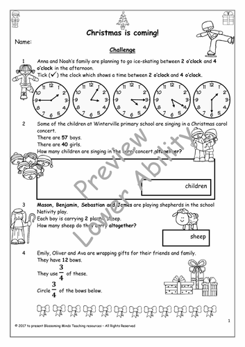 holiday homework for class 3 all subjects maths