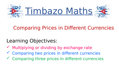 Comparing Prices in Different Currencies