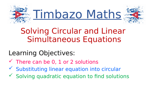 Circular Linear Simultaneous Equations