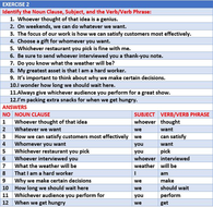 NOUN CLAUSE: WORKSHEETS WITH ANSWERS | Teaching Resources