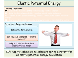 Elastic Potential Energy | Teaching Resources