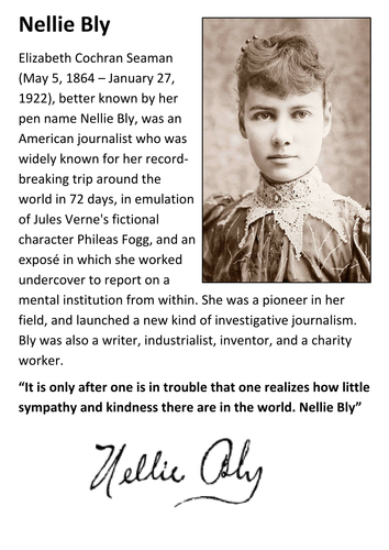 Nellie Bly Handout | Teaching Resources