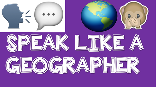 Speak Like A Geographer Display Teaching Resources 2970