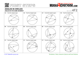 circle theorems first steps teaching resources