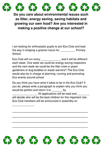 eco-club-application-form-teaching-resources