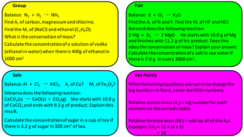 Quantitative Chem Revision FOUNDATION TRILOGY, AQA Chem.