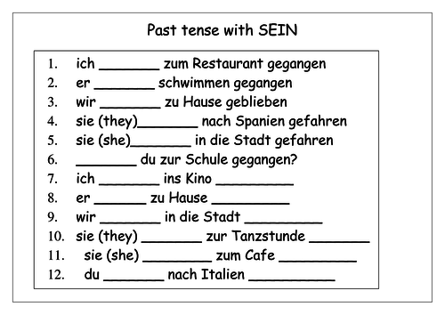 Past and present tense worksheets | Teaching Resources