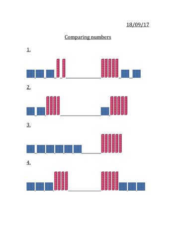 Comparing Numbers MASTERY Year 3 Teaching Resources